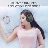 Maxbell Hearing Protection Safety Ear Muffs Noise Cancelling for Sleeping Blue