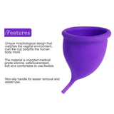 Maxbell Menstrual Cup Reusable Tampon and Pad Soft for Beginners Teen Purple L