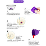 Maxbell Menstrual Cup Reusable Tampon and Pad Soft for Beginners Teen Purple L