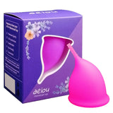 Maxbell Menstrual Cup Reusable Tampon and Pad Soft for Beginners Teen Pink L