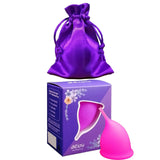 Maxbell Menstrual Cup Reusable Tampon and Pad Soft for Beginners Teen Pink L