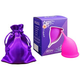 Maxbell Menstrual Cup Reusable Tampon and Pad Soft for Beginners Teen Pink L
