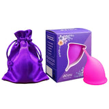 Maxbell Menstrual Cup Reusable Tampon and Pad Soft for Beginners Teen Pink L