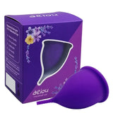 Maxbell Menstrual Cup Reusable Tampon and Pad Soft for Beginners Teen Purple S