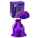 Maxbell Menstrual Cup Reusable Tampon and Pad Soft for Beginners Teen Purple S