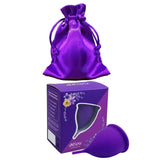 Maxbell Menstrual Cup Reusable Tampon and Pad Soft for Beginners Teen Purple S