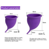 Maxbell Menstrual Cup Reusable Tampon and Pad Soft for Beginners Teen Purple S