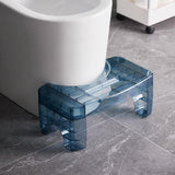 Maxbell Squatting Stool Foldable Simple Easy Storage for All Toilets Bathroom Men Clear Blue