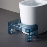 Maxbell Squatting Stool Foldable Simple Easy Storage for All Toilets Bathroom Men Clear Blue