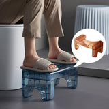 Maxbell Squatting Stool Foldable Simple Easy Storage for All Toilets Bathroom Men Clear Yellow