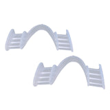 Maxbell 2x Silicone Night Mouth Guard Comfortable for Teeth Clenching Teeth Grinding Clear
