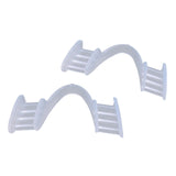 Maxbell 2x Silicone Night Mouth Guard Comfortable for Teeth Clenching Teeth Grinding Clear