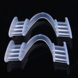 Maxbell 2x Silicone Night Mouth Guard Comfortable for Teeth Clenching Teeth Grinding Clear