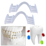 Maxbell 2x Silicone Night Mouth Guard Comfortable for Teeth Clenching Teeth Grinding Clear