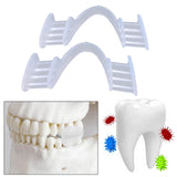 Maxbell 2x Silicone Night Mouth Guard Comfortable for Teeth Clenching Teeth Grinding Clear