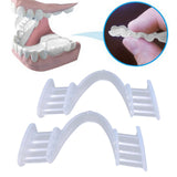 Maxbell 2x Silicone Night Mouth Guard Comfortable for Teeth Clenching Teeth Grinding Clear