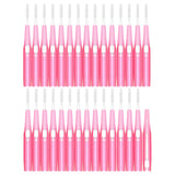 Maxbell 30pcs Interdental Brush Toothpick Dental Hygiene Brush Retractable Pink 0.6mm