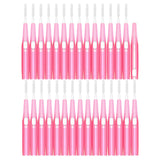 Maxbell 30pcs Interdental Brush Toothpick Dental Hygiene Brush Retractable Pink 0.6mm
