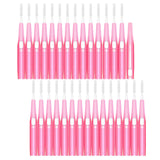 Maxbell 30pcs Interdental Brush Toothpick Dental Hygiene Brush Retractable Pink 0.6mm