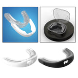 Maxbell Mouthguard Silicone Anti Snoring Bracket for Eliminate Bruxism Sleep Sport Black
