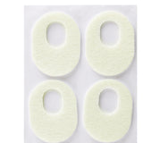 Maxbell 6Pcs Felt Foot Callus Cushions Easy Fit Skin Friendly Comfortable Oval