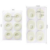 Maxbell 6Pcs Felt Foot Callus Cushions Easy Fit Skin Friendly Comfortable Oval