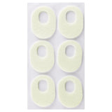 Maxbell 6Pcs Felt Foot Callus Cushions Easy Fit Skin Friendly Comfortable Oval