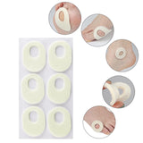 Maxbell 6Pcs Felt Foot Callus Cushions Easy Fit Skin Friendly Comfortable Oval