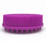 Maxbell Silicone Bath Shower Brush Exfoliating Body Brush for Home Men Women Purple