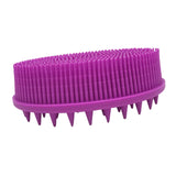 Maxbell Silicone Bath Shower Brush Exfoliating Body Brush for Home Men Women Purple