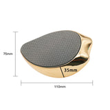 Maxbell Portable Foot File Reusable Foot Care Tool for Cracked Heel Wet and Dry Feet Golden