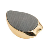 Maxbell Portable Foot File Reusable Foot Care Tool for Cracked Heel Wet and Dry Feet Golden