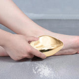 Maxbell Portable Foot File Reusable Foot Care Tool for Cracked Heel Wet and Dry Feet Golden