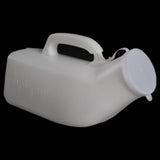 Maxbell Male Urinal with Handle & Lid 1200ml Bedpan for Travelers Disabled Seniors