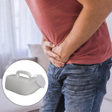Maxbell Male Urinal with Handle & Lid 1200ml Bedpan for Travelers Disabled Seniors