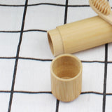 Maxbell Natural Bamboo Toothbrush Tube Hand Made Tooth Brush Holder 16cm for Kids