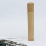 Maxbell Natural Bamboo Toothbrush Tube Hand Made Tooth Brush Holder 16cm for Kids