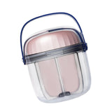 Maxbell Pill Box 4 Grids Waterproof Seal Pocket Travel Holder for Tablet Daily Pill Big Pink
