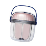 Maxbell Pill Box 4 Grids Waterproof Seal Pocket Travel Holder for Tablet Daily Pill Big Pink
