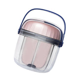 Maxbell Pill Box 4 Grids Waterproof Seal Pocket Travel Holder for Tablet Daily Pill Big Pink