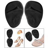 Maxbell 2x Metatarsal Pads Absorb Sweat Suit for All Shoes Comfortable Black