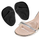 Maxbell 2x Metatarsal Pads Absorb Sweat Suit for All Shoes Comfortable Black