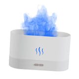 Maxbell Air Humidifier USB with Realistic Flame Auto Shut Off Home Decor  White