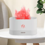 Maxbell Air Humidifier USB with Realistic Flame Auto Shut Off Home Decor  White