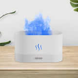 Maxbell Air Humidifier USB with Realistic Flame Auto Shut Off Home Decor  White