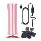 Maxbell Electric Foot Callus Remover Portable Kit Dead Skin Removal Massager Pink