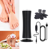 Maxbell Electric Foot Callus Remover Portable Kit Dead Skin Removal Massager Black