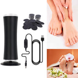 Maxbell Electric Foot Callus Remover Portable Kit Dead Skin Removal Massager Black