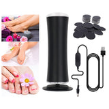 Maxbell Electric Foot Callus Remover Portable Kit Dead Skin Removal Massager Black