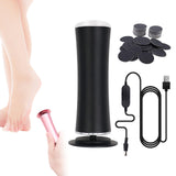 Maxbell Electric Foot Callus Remover Portable Kit Dead Skin Removal Massager Black